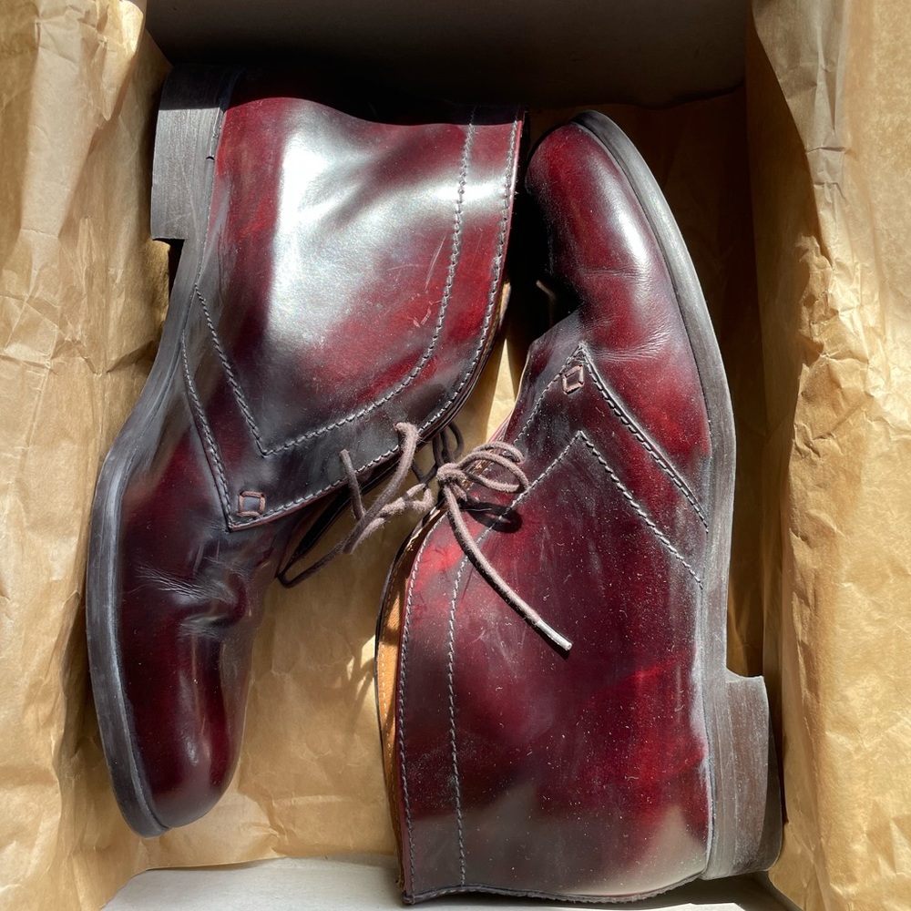 Madewell leather - mid oxford boot - size 7.5 - oxblood color